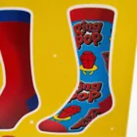 Ring Pop Lollipop Crew Socks 3 Pairs - Picture 6 of 7